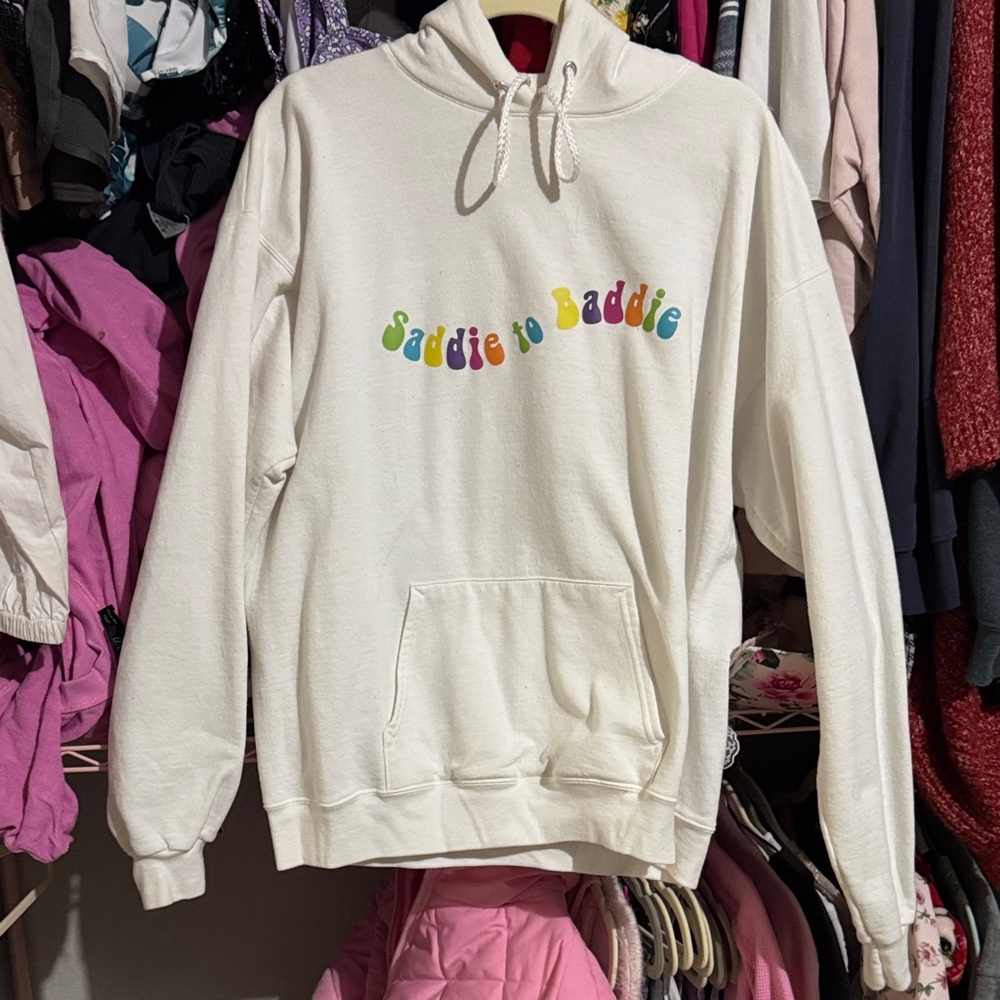 Saddie to Baddie White Hoodie